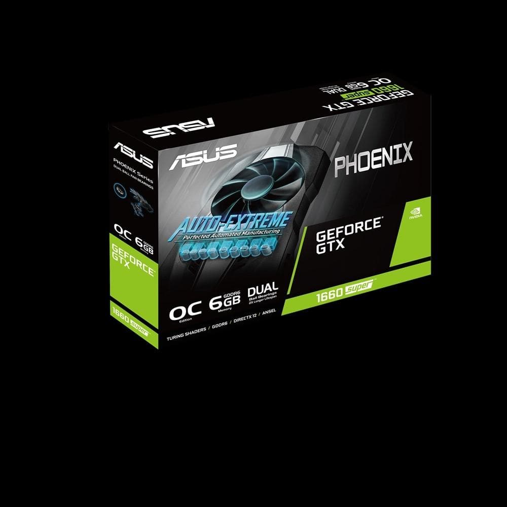 ASUS PHOENIX GeForce GTX 1660 Super 6GB GDDR6 OC Edition Graphics Card - Gaming, Streaming & Content Creation for PC Builders