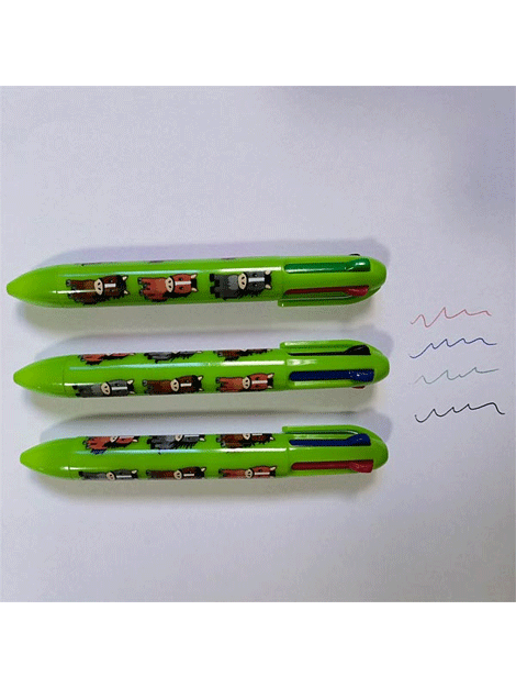 4 Color Ballpoint Pen Set - Smooth Writing, Vibrant Colors - Perfect for School, Office & Note Taking | Pony Club