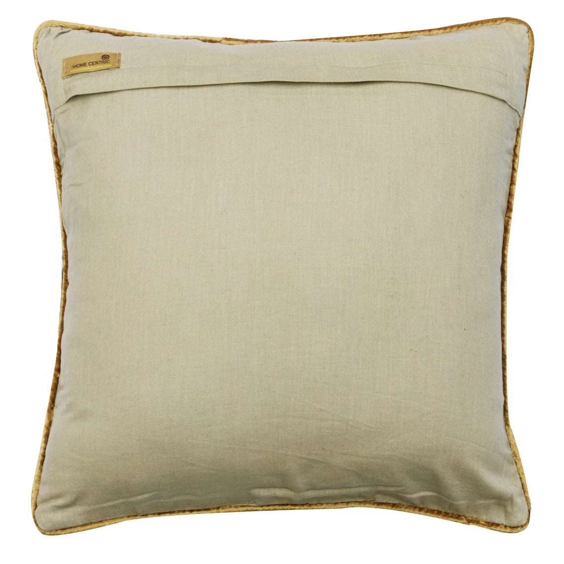 Autumn Flourish Beige Cotton Throw Pillow Cover - Soft Decorative Cushion Case for Sofa, Bed, Living Room & Home Decor