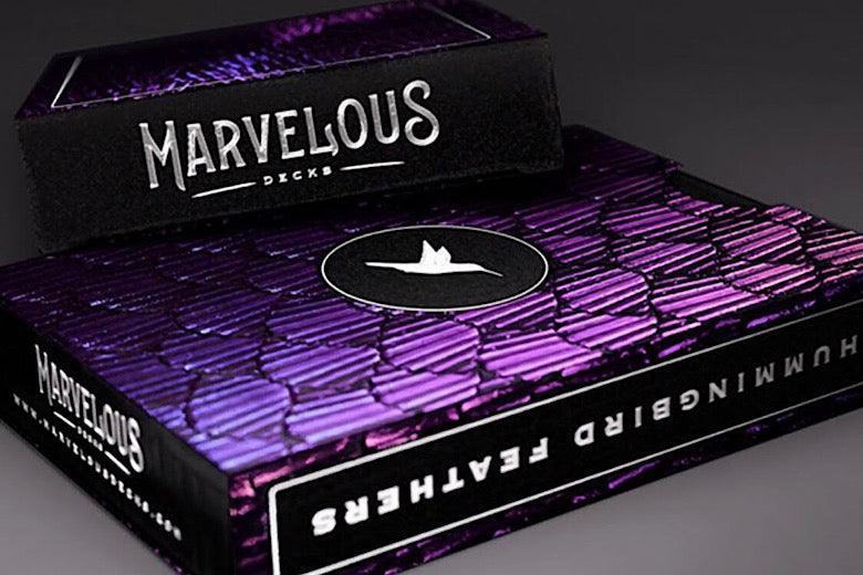 Premium Hummingbird Feathers Playing Cards - Elegant Purple Deck for Magic Tricks, Poker Games & Collectors | Perfect for Parties, Gifts & Cardistry