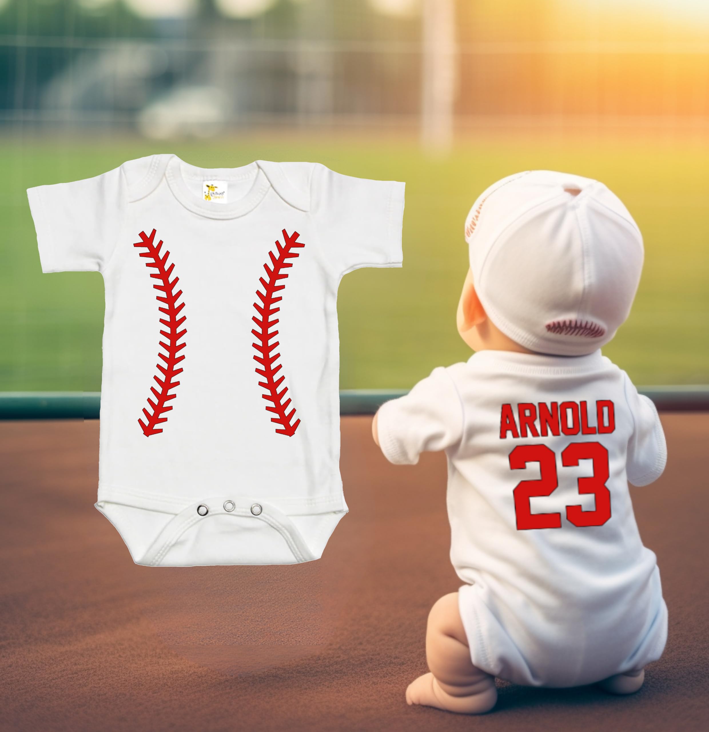 Custom Baby Baseball Jersey - Personalized Name & Number for Sports Fans