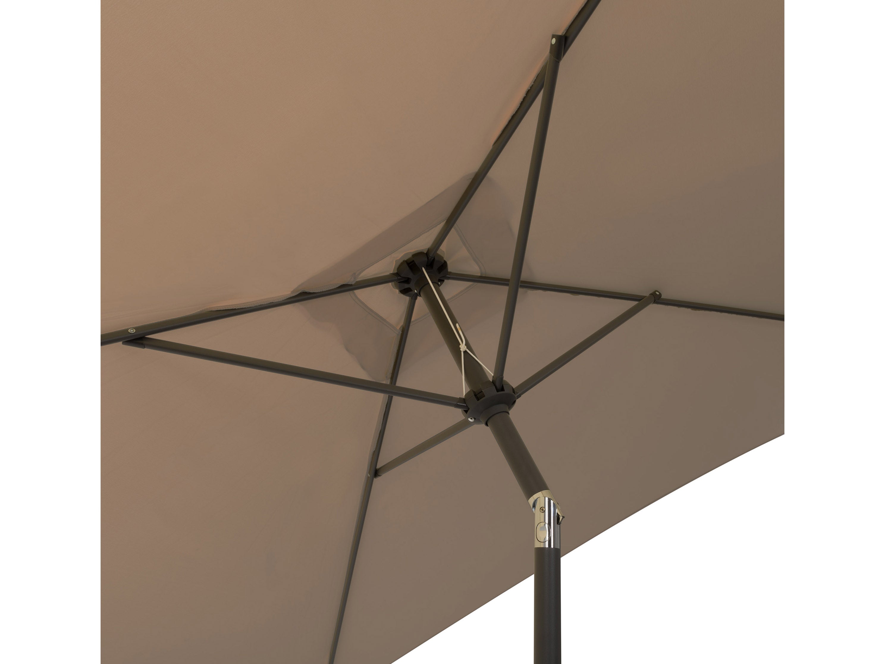 9ft Square Brown Patio Umbrella - Outdoor Sun Shade for Deck, Poolside, and Garden - Durable & Water-Resistant Canopy for Backyard, Restaurant, or Beach Use