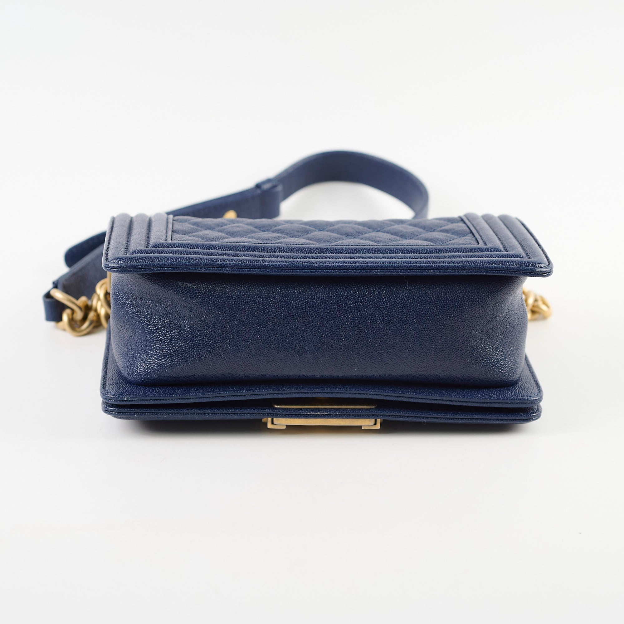 Chanel Small Boy Caviar Leather Handbag Navy Blue 26cm - Luxury Designer Crossbody Bag for Women, Perfect for Date Night & Special Occasions
