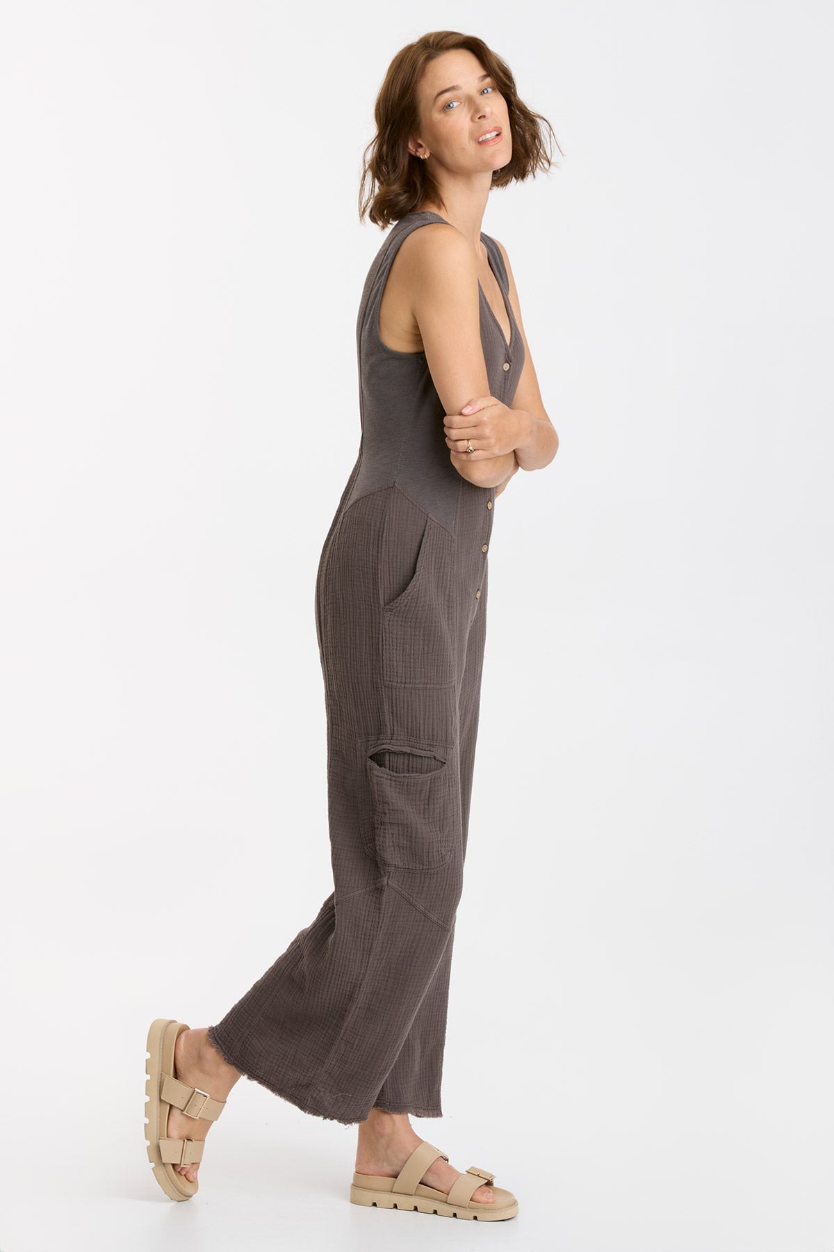 Devereaux Women's Jumpsuit - Stylish One Piece Romper with Pockets | Perfect for Casual Outings, Date Nights & Summer Vacations