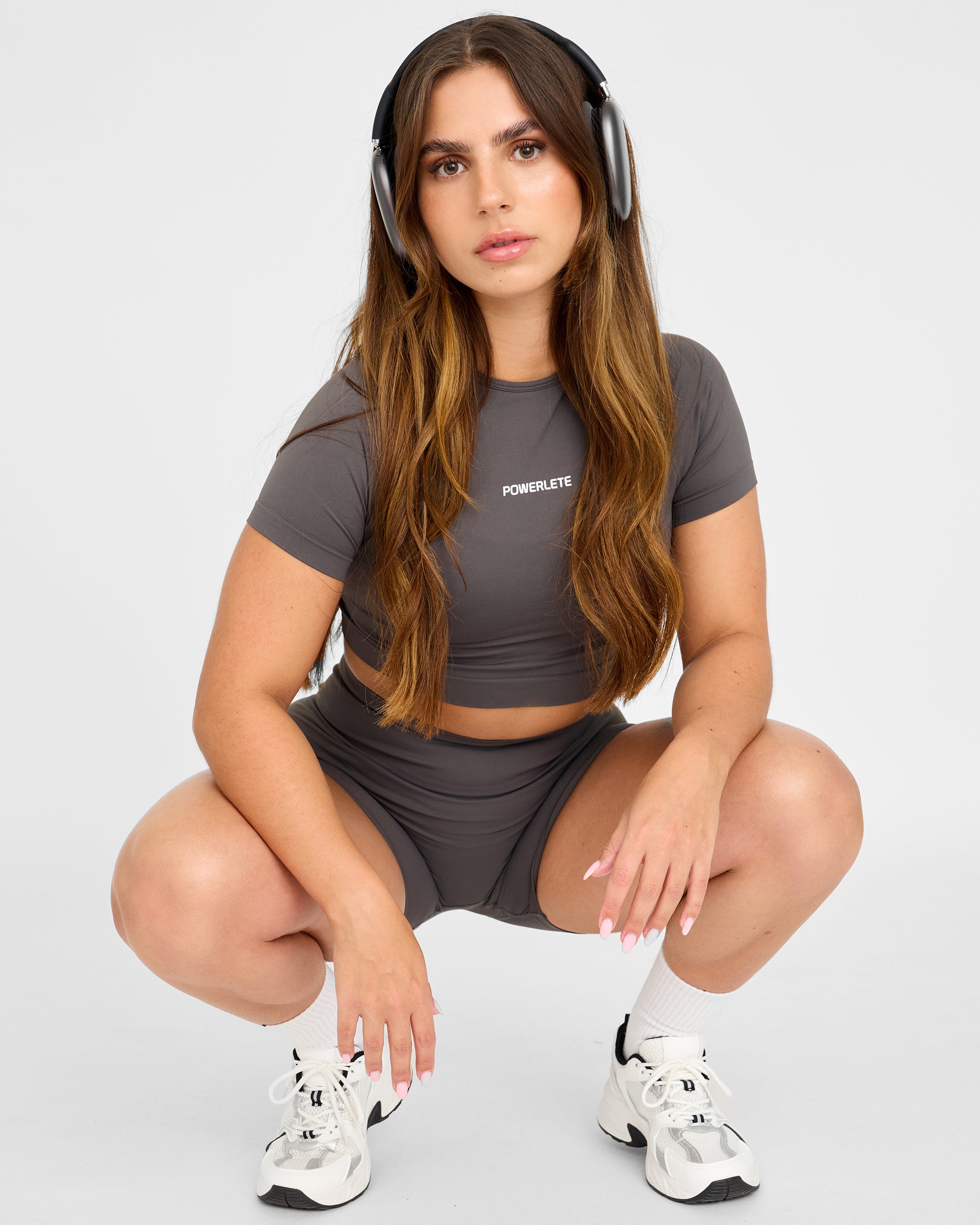 Evolve Seamless SS Crop Top - Women's Workout Shirt for Yoga, Running & Gym | Breathable Athletic Tank Top for Fitness & Activewear
