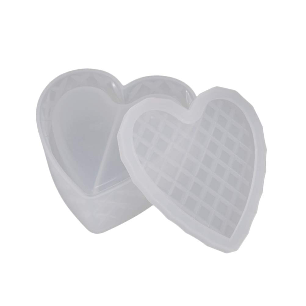 Heart Shaped Silicone Gel Molds for DIY Soap Making, Jewelry Storage, Epoxy Resin Crafts - 1 Piece - Perfect for Bathroom Organizers, Handmade Gifts & Craft Projects