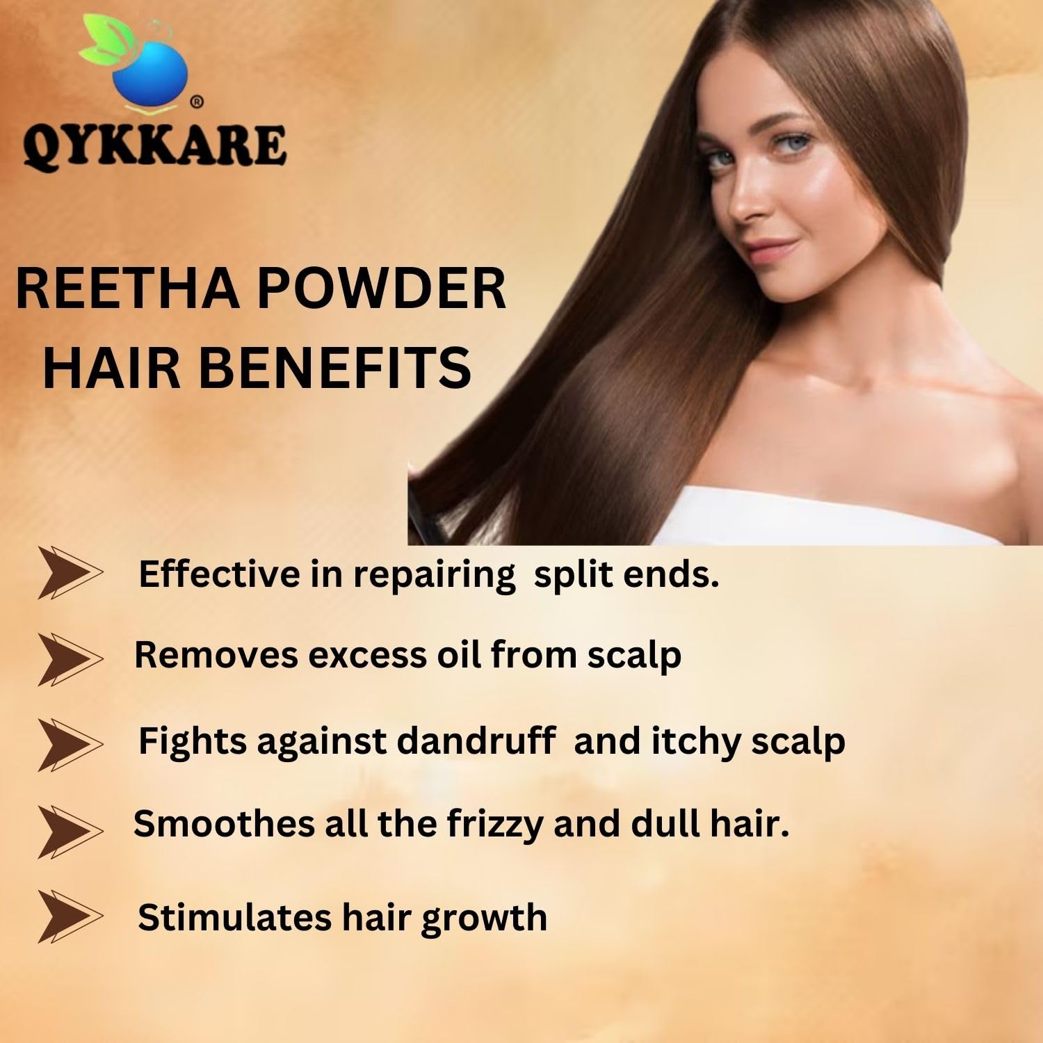 Organic Reetha Powder for Hair Cleansing & Growth - 200g (100g x 2) Natural Shampoo Alternative | Hair Mask, Scalp Treatment & Ayurvedic Hair Care for Dandruff, Dry Scalp & Shiny Hair - Perfect for DIY Hair Spa at Home