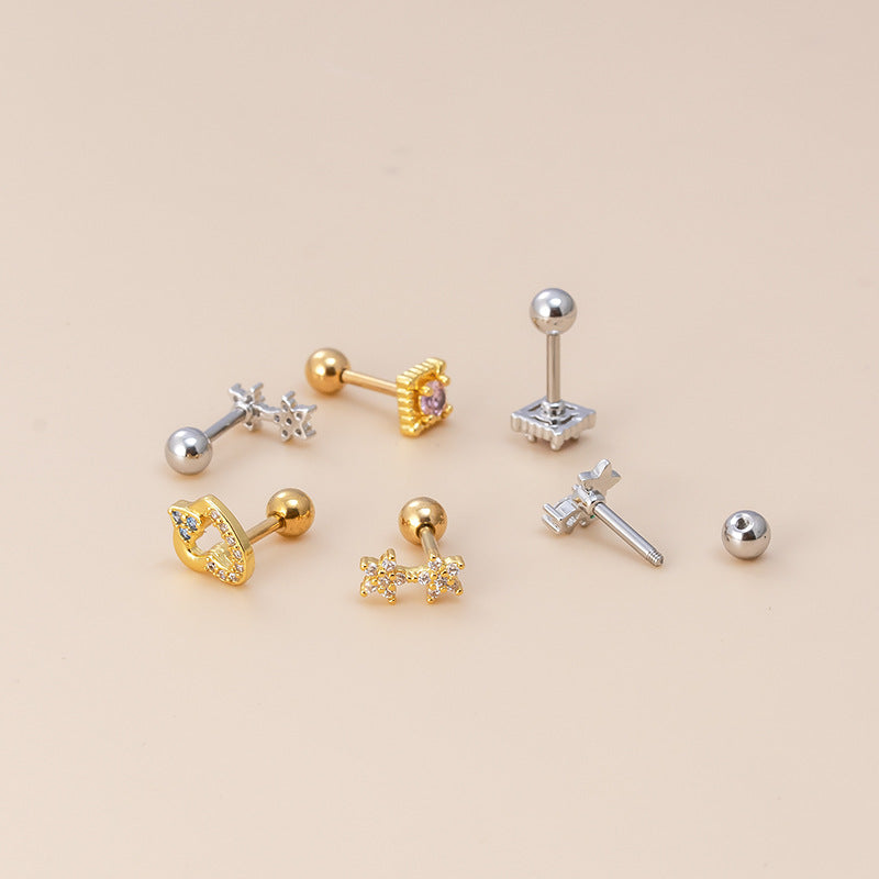 16G Surgical Steel Cartilage Earrings - Tiny Conch Earrings with Ball Back | Hypoallergenic, Durable Body Jewelry for Piercings | Perfect for Everyday Wear, Parties & Gifting