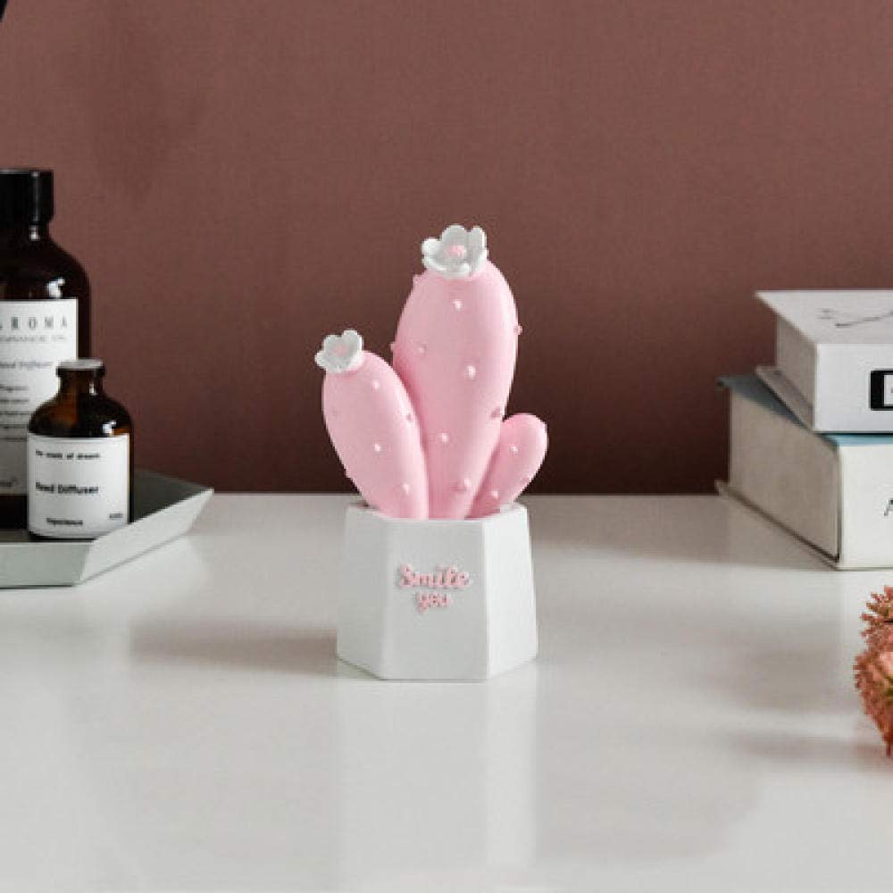 ZXY-NAN Cute Heart Cactus Decor - Handmade Art Craft for Girls, Home & Bedroom Aesthetic Decorations - Perfect for Coffee Table, Desktop & Living Room - Unique Gift Idea for Housewarming & Room Makeover
