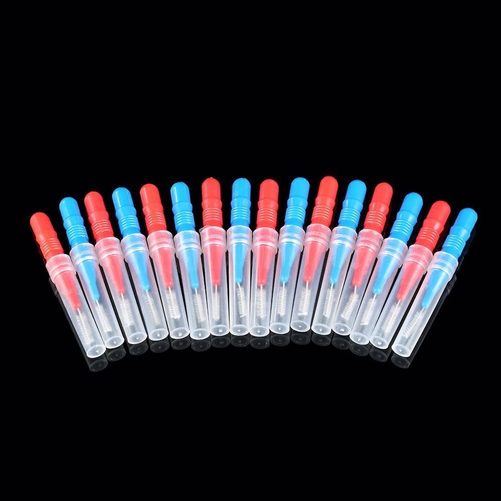 SGerst 50-Pack Interdental Brushes for Teeth Cleaning - Floss Picks & Dental Brushes for Gaps Between Teeth - Perfect for Travel, Braces, and Oral Hygiene Care