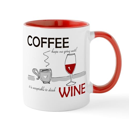 White/Red Inside - Coffee Wine Mugs