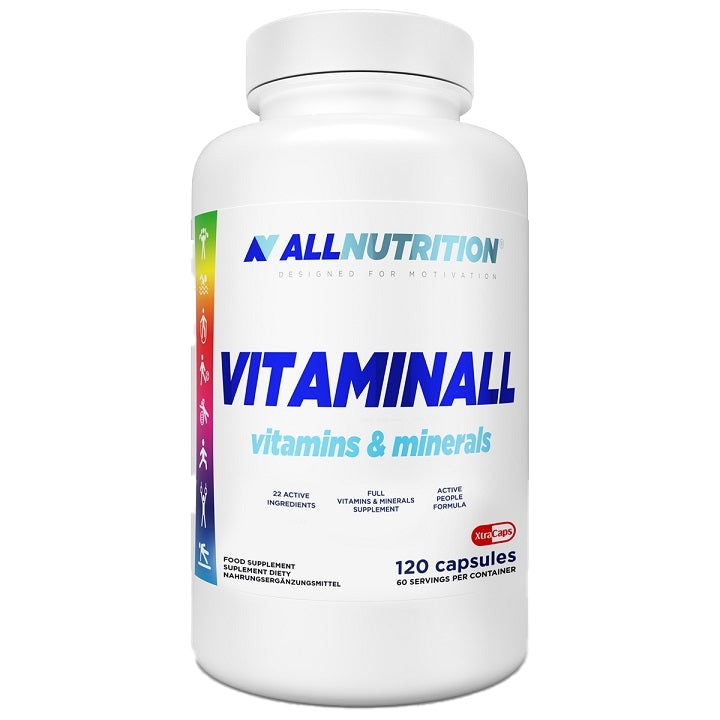 Allnutrition Vitaminall XtraCaps - 120 Capsules | Daily Multivitamin Supplement for Men & Women | Supports Energy, Immunity & Overall Health | Perfect for Active Lifestyles & Fitness Enthusiasts