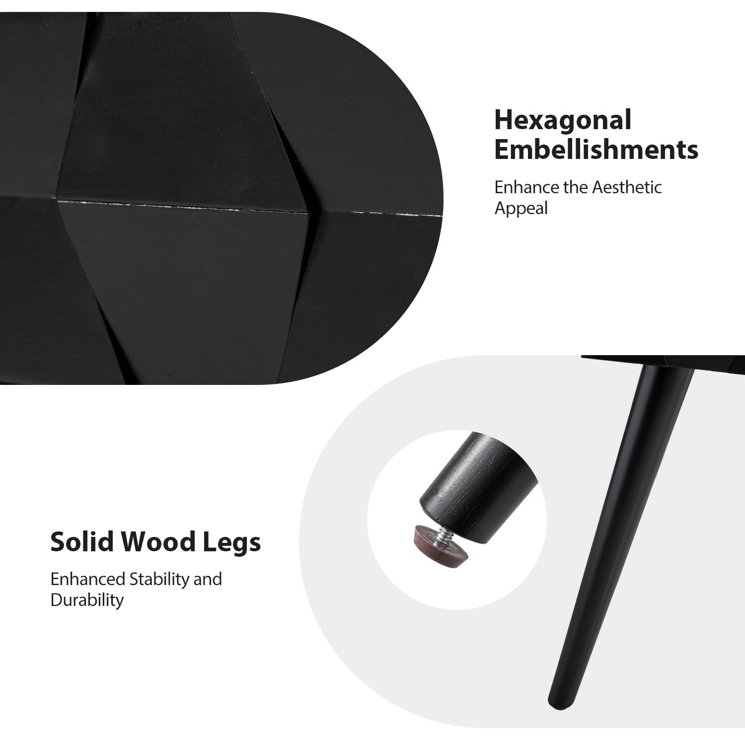 Vivian Mid-Century Modern Nightstand with USB Charging Station - Wooden Bedside Table with Drawer & Shelf - Perfect for Bedroom, Living Room, or Guest Room - Fast Charging & Stylish Storage Solution