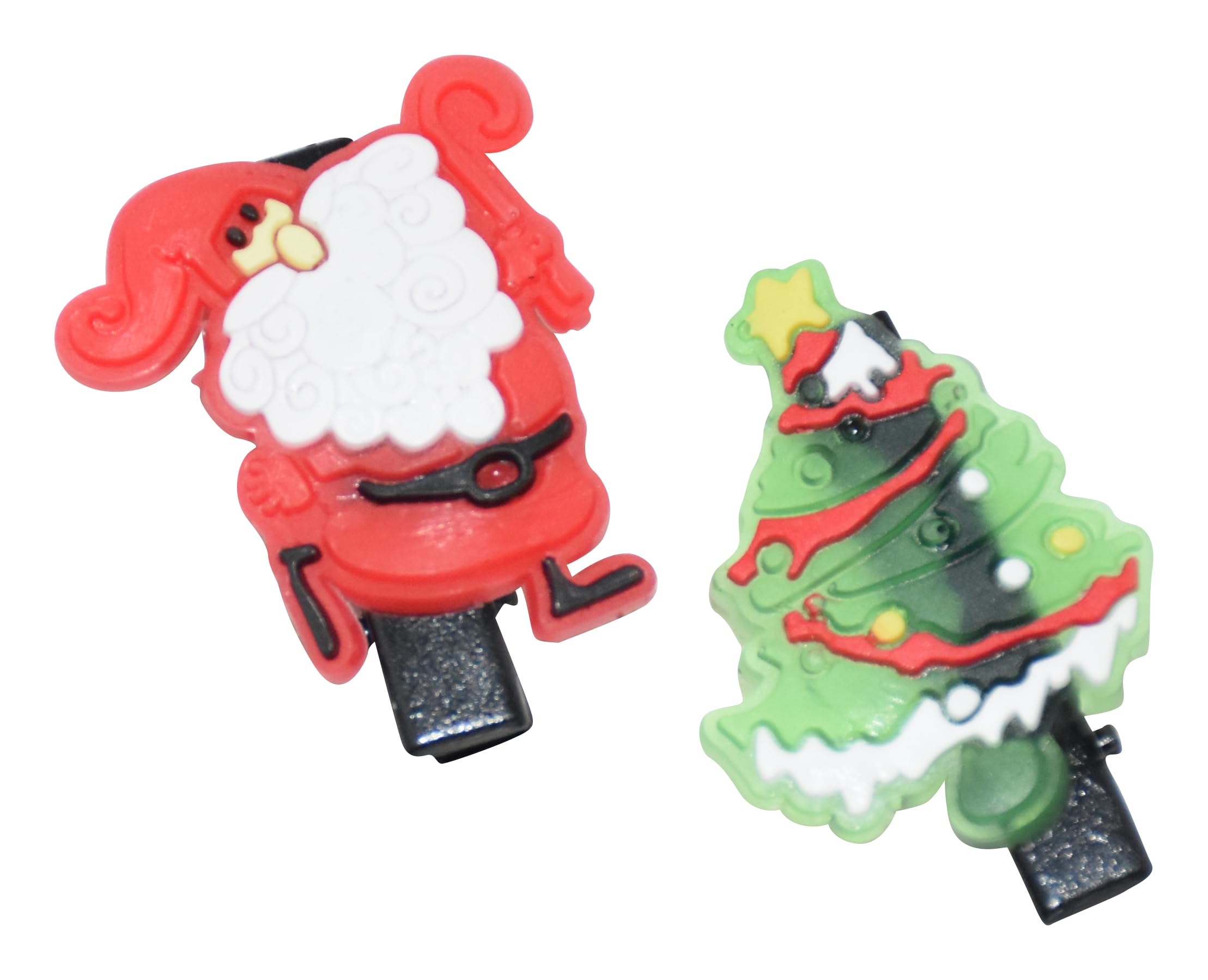10-Piece Christmas Hair Clips Set - Cute Holiday Hair Barrettes for Girls | Best Christmas Gift for Kids | Party Hair Accessories for Xmas & Winter Celebrations