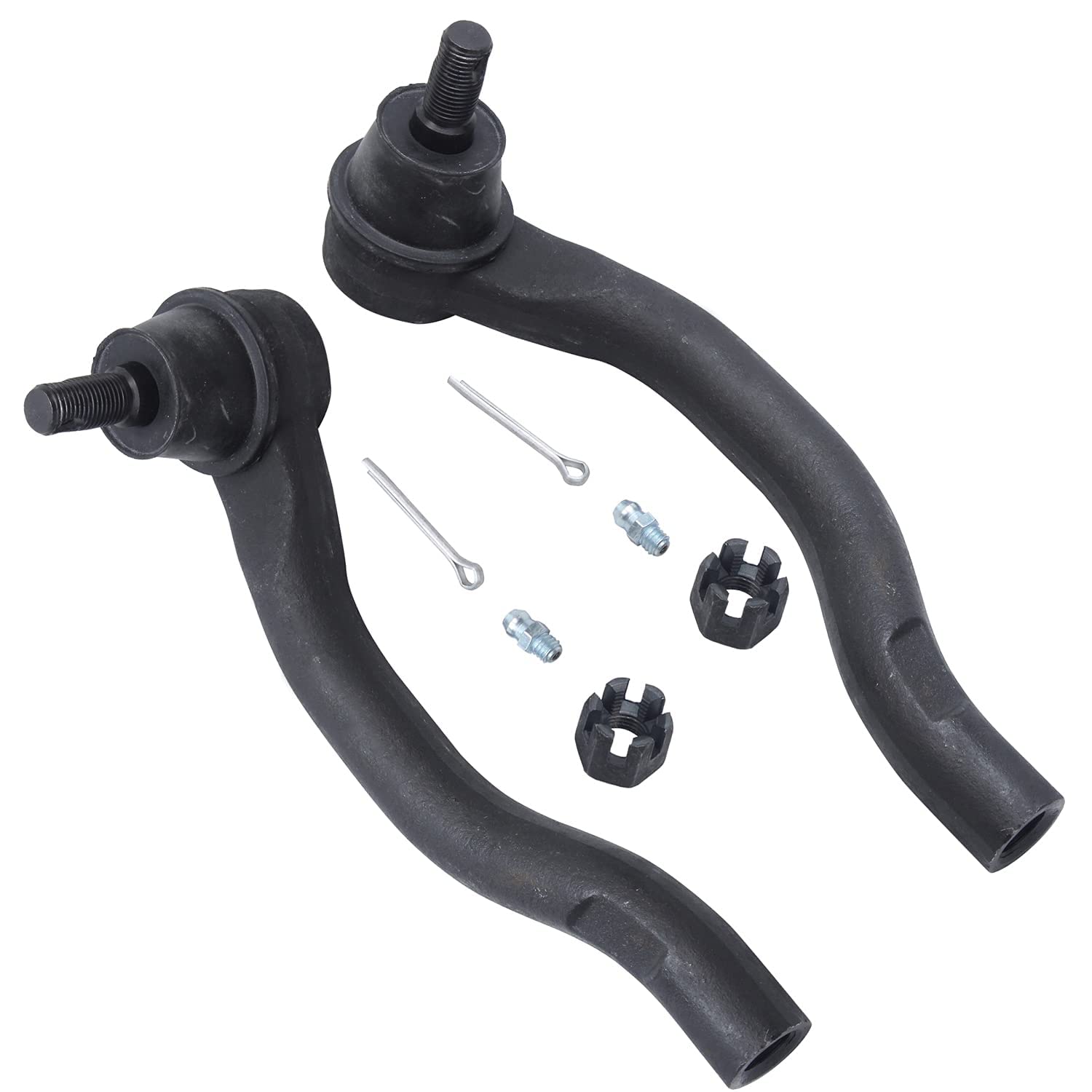 Detroit Axle 8-Piece Front End Control Arm Kit for 2008-2012 Honda Accord - Includes 2 Upper Control Arms with Ball Joints, 4 Outer/Inner Tie Rods & 2 Boots - Perfect for Suspension Repair & Maintenance