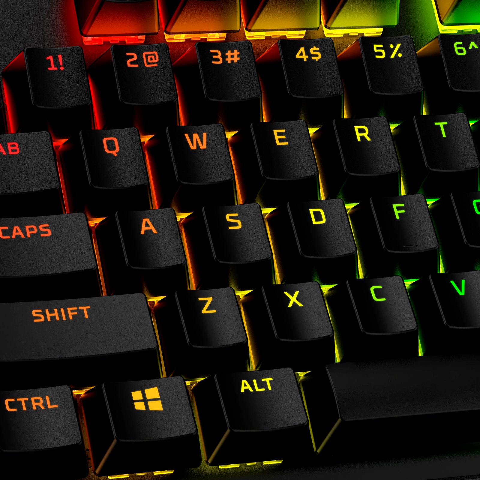 HyperX Full Key Set Keycaps - PBT Double-Shot Keycaps for Mechanical Keyboards - Perfect for Gaming, Typing, and Office Work
