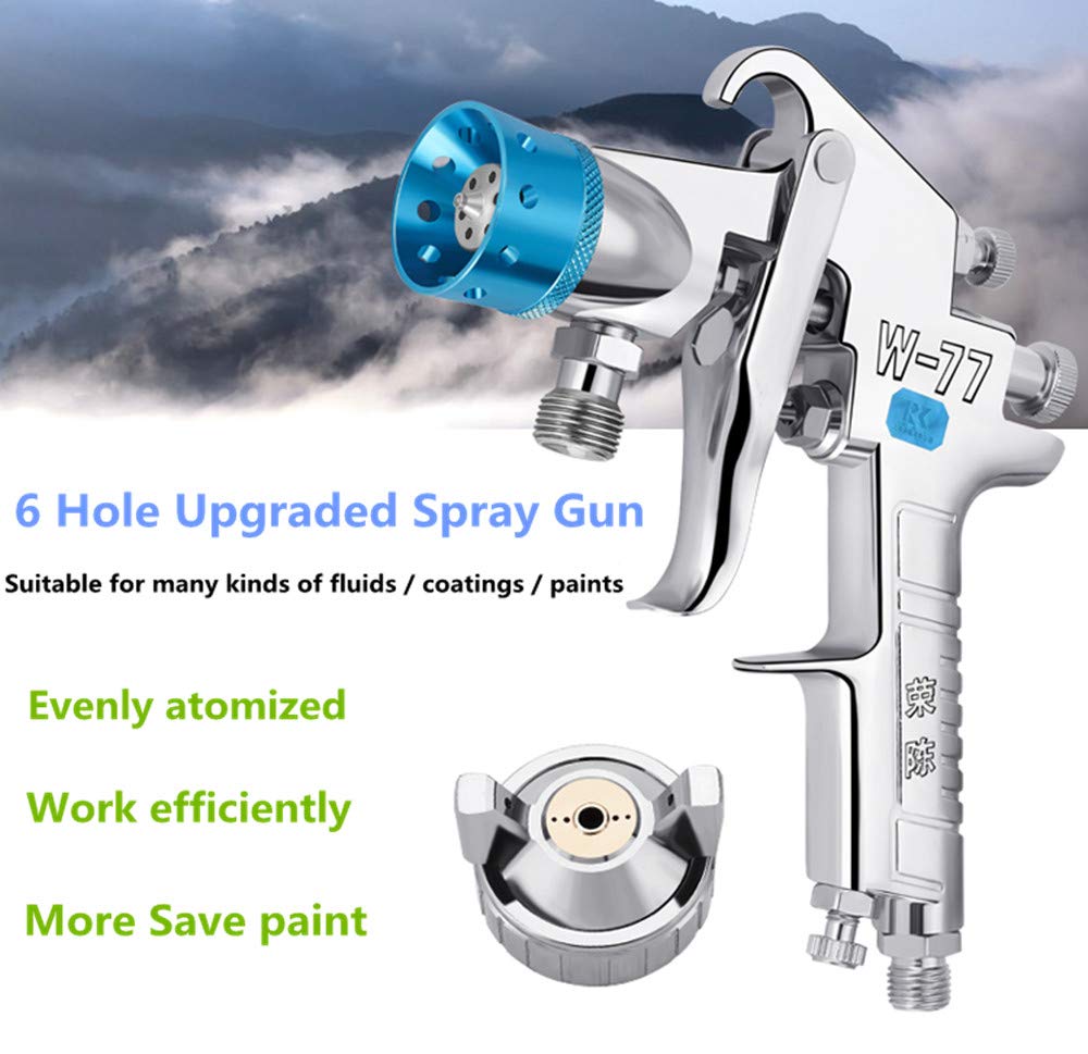 5L Upgraded Pneumatic Stone Effect Paint Spray Gun - High Capacity Airbrush for Marble & Lacquer Finishes - Choose Your Caliber (Ideal for DIY Home Decor, Furniture Refinishing & Wall Art Projects)