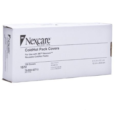 3M Nexcare Cold & Hot Therapy Packs with Reusable Covers - 100 Count Box (1572) - Pain Relief for Injuries, Swelling & Muscle Soreness - Perfect for Sports, Post-Surgery & First Aid Kits