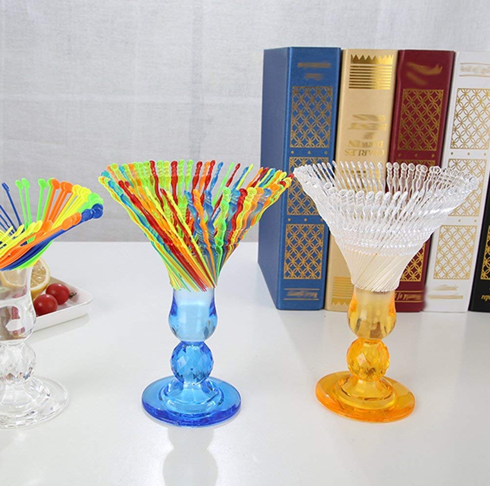 300pcs Disposable Plastic Fruit Forks - 4 Inch Clear Mini Forks for Cocktails, Appetizers, Salads, Cakes & Desserts | Perfect for Parties, Picnics & Catering Events