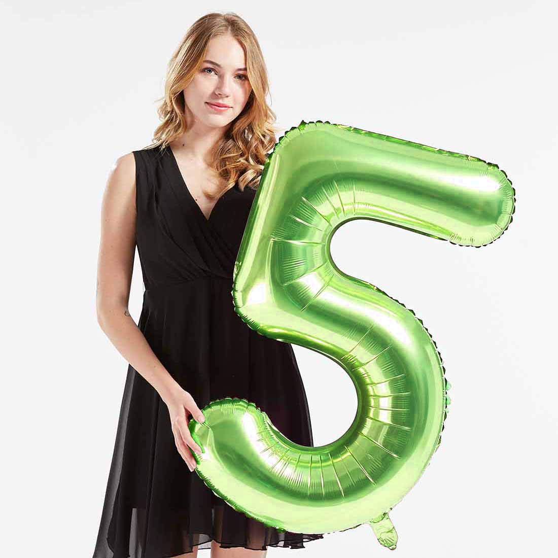40 in 50 Helium Jumbo Number Balloons - Green Foil 50th Birthday Party Decorations for Women & Men | Anniversary Celebration, Milestone Birthday Party Supplies