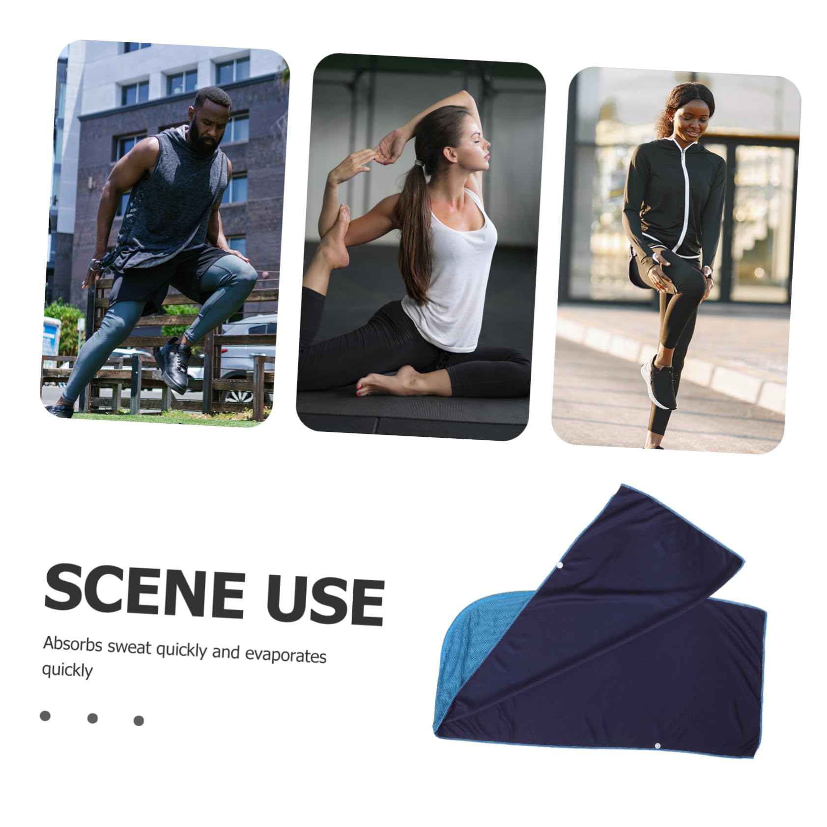 Mipcase Cooling Towel for Neck - Ultra Absorbent & Quick Dry Sports Towel for Summer, Hiking, Running, Workout & Outdoor Activities