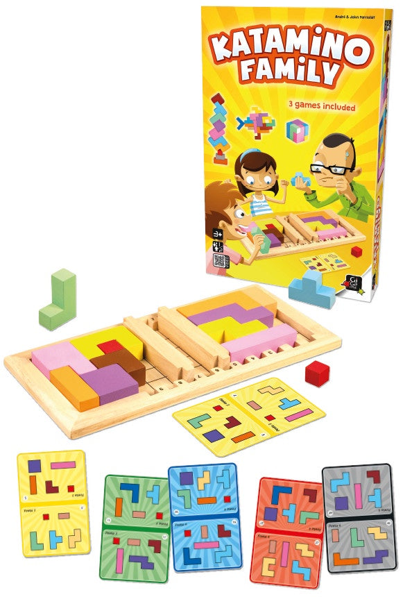 Katamino Family Wooden Puzzle Game - Educational Brain Teaser for Kids & Adults - Perfect for Family Game Night & Classroom Learning Activities