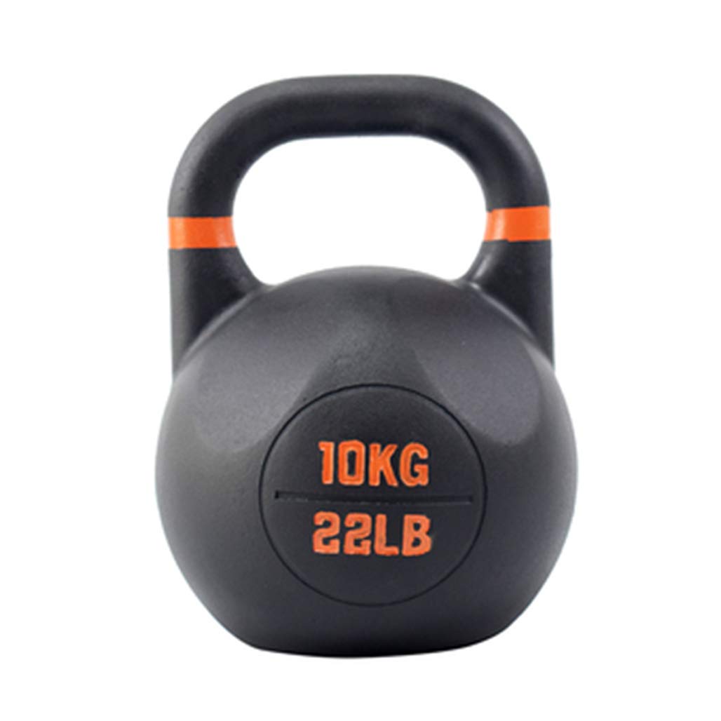 DPPAN 22lb Cast Iron Kettlebell - Vinyl Coated Exercise Weight for Strength Training & Full Body Workouts | Home Gym Equipment for Men & Women | Ideal for CrossFit, HIIT, and Functional Fitness Training