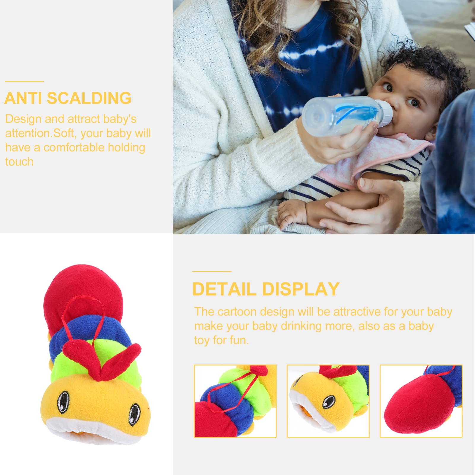 Healifty Insulated Milk Bottle Warmer Bag - Thermal Bottle Cover & Protector for Kids - Keep Baby Bottles Warm On-The-Go, Perfect for Travel, Daycare & Outdoor Activities