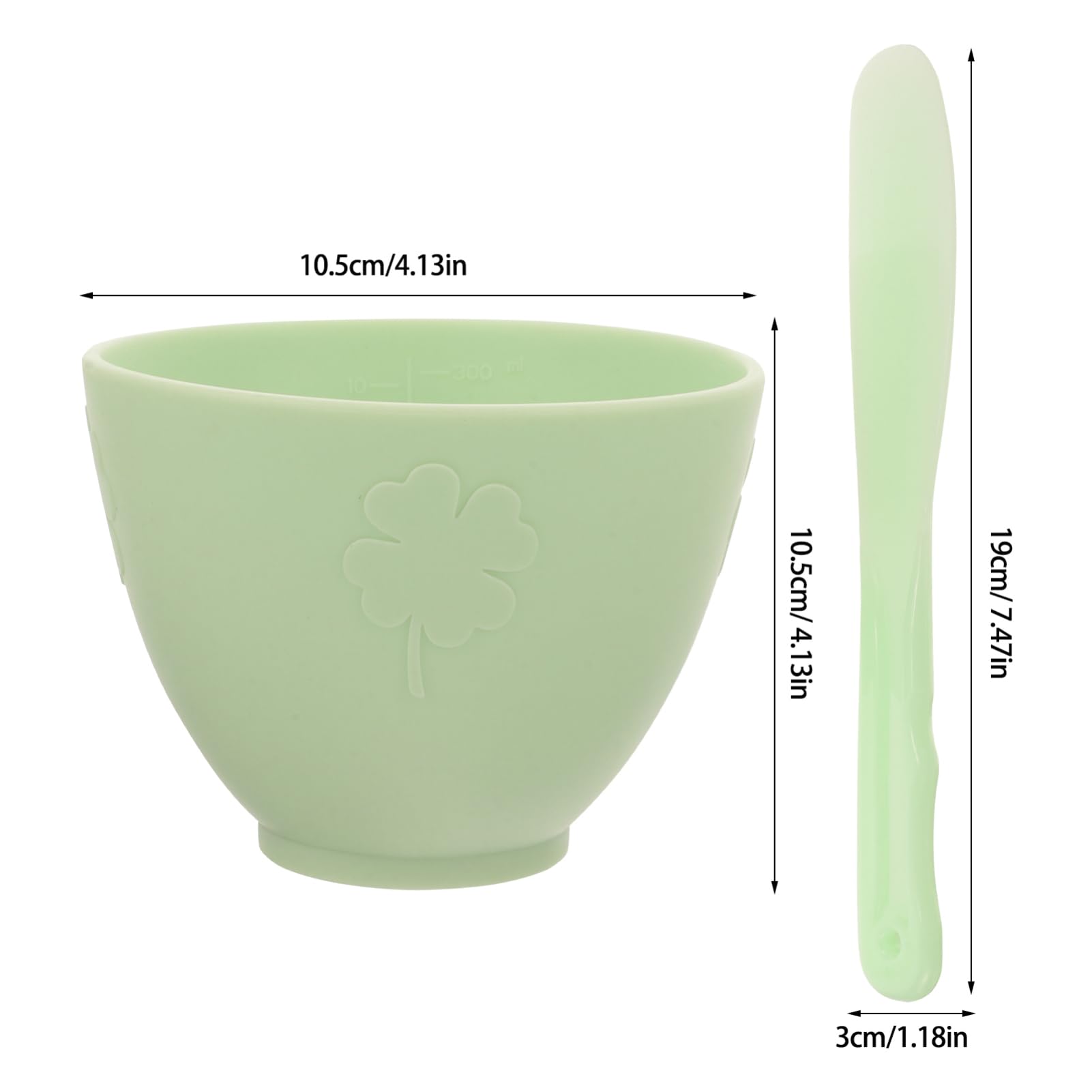 Baluue Professional Facial Mask Mixing Bowl Set with Stick - Skincare Tool for Estheticians & DIY Spa Treatments at Home - Perfect for Mixing Clay, Charcoal & Sheet Masks