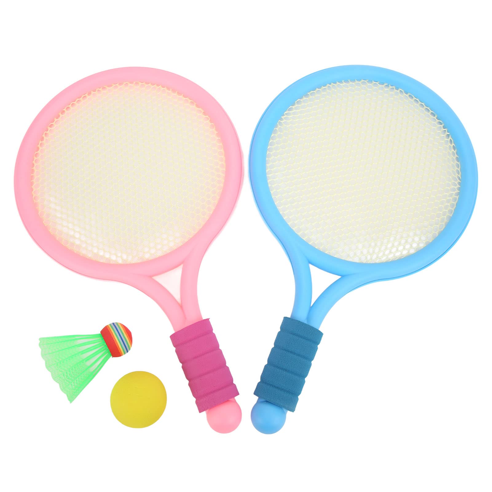 Kids Badminton Set with Impact-Resistant Rackets - Triangular Design for Indoor & Outdoor Play - Perfect for Backyard Fun, Family Fitness, and School PE Activities