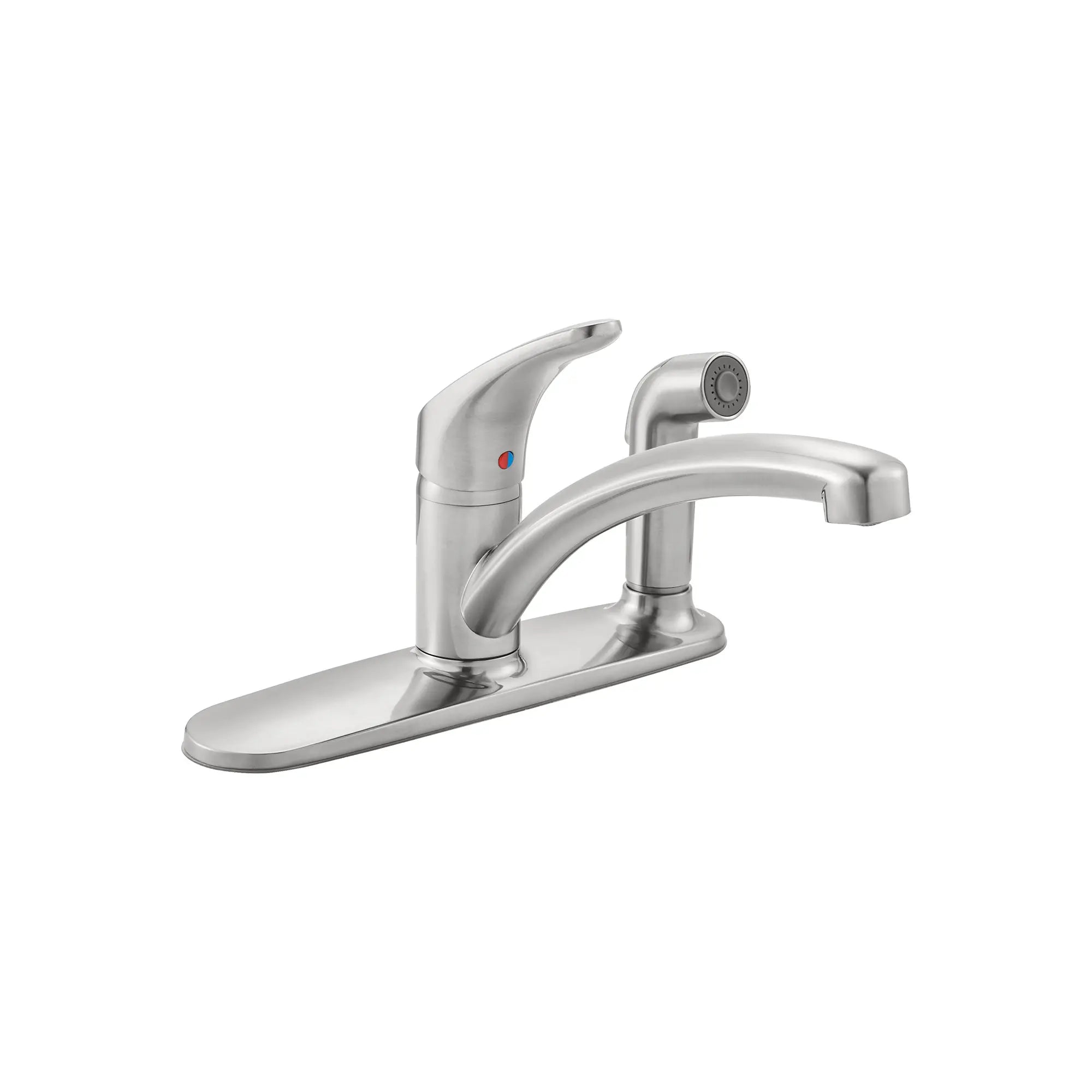 Colony PRO Single Handle Kitchen Faucet with Pull Down Sprayer - 1.5 GPM Low Flow, Lead-Free Brushed Nickel - Perfect for Modern Farmhouse & Small Kitchen Remodels