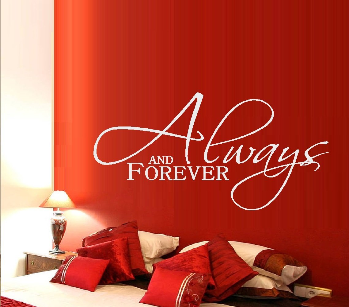 BestPricedDecals Always and Forever Wall Decal - Removable Vinyl Sticker for Home Decor, 13