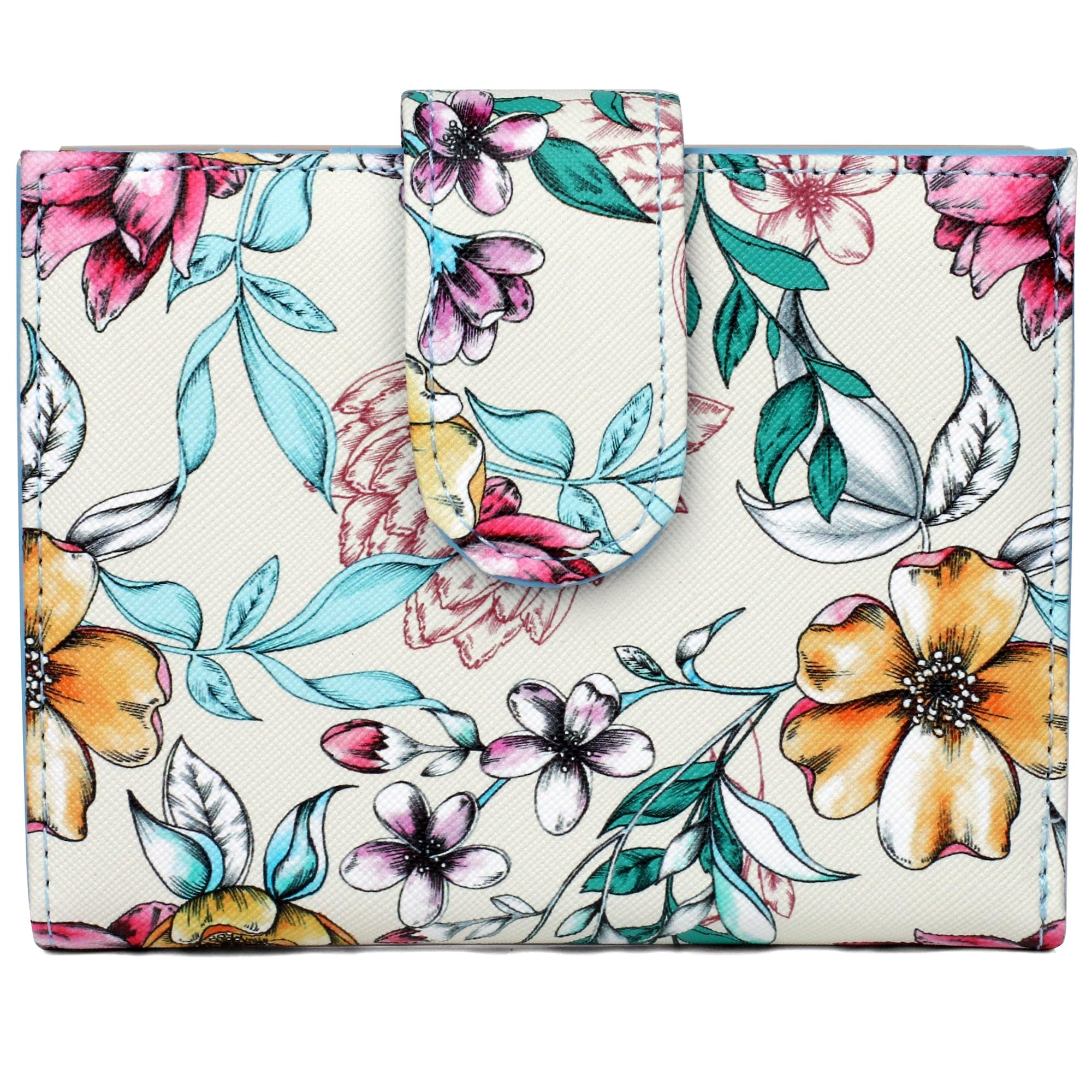 Julia Buxton Vegan Leather Lexington Wallet - Eco-Friendly & Stylish Women's Wallet for Everyday Use, Travel & Gifts | Beautiful Nature Design