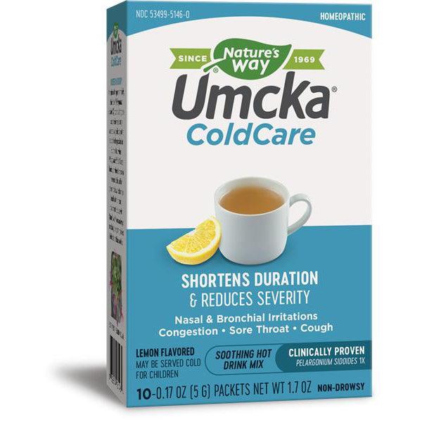 Nature's Way Umcka ColdCare Soothing Hot Drink Lemon - Herbal Immune Support for Colds & Flu - Warm Comfort Beverage for Winter Nights & Sore Throat Relief