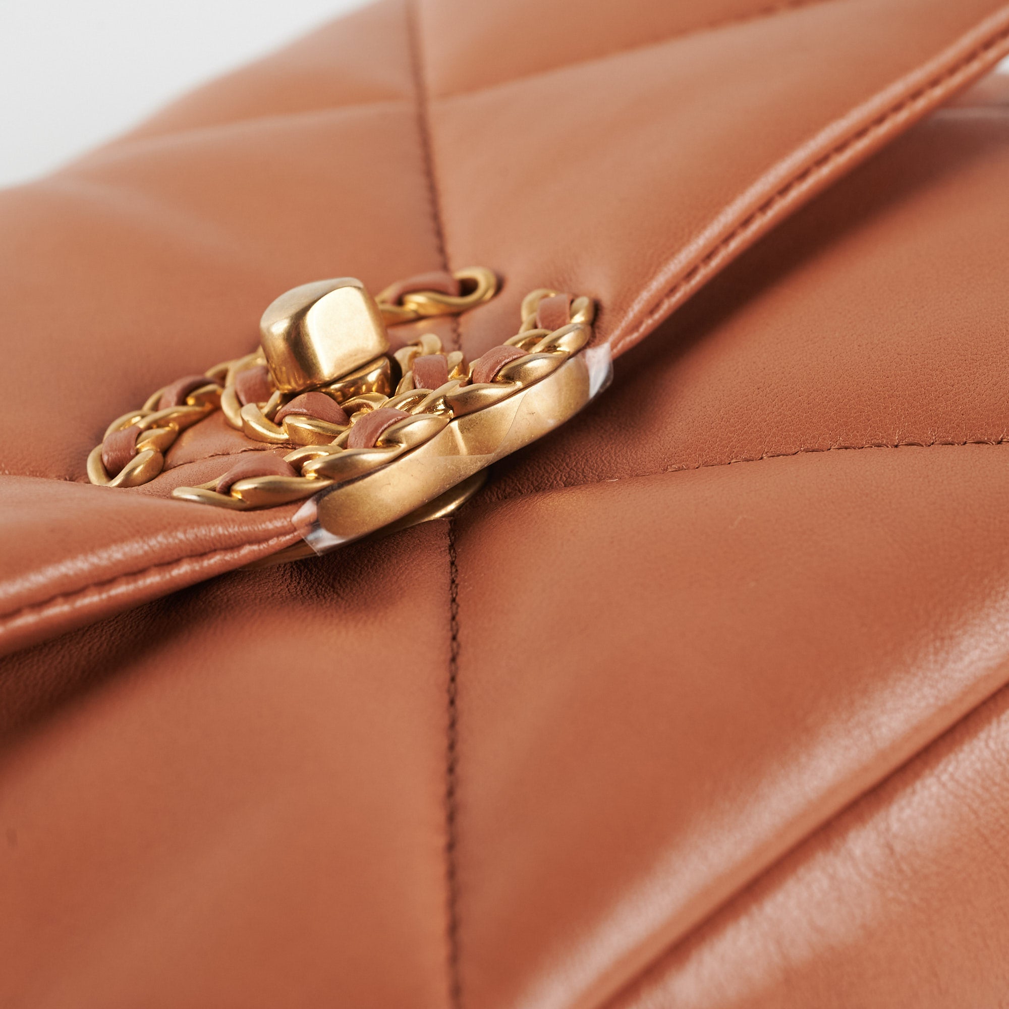 Chanel 19 Small Caramel 21P Handbag with Microchip - Luxury Designer Shoulder Bag for Women, Perfect for Daily Use, Work & Special Occasions