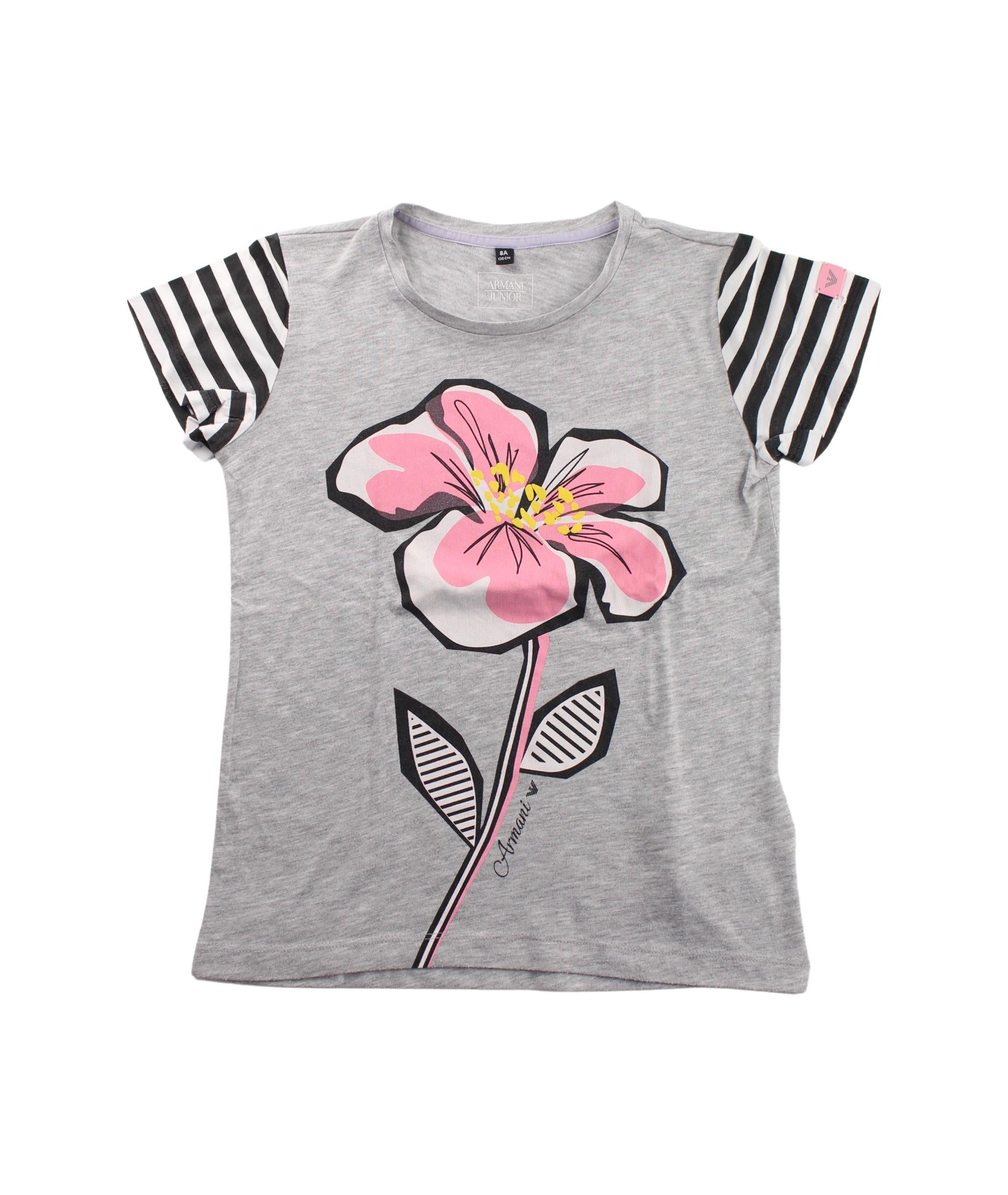 Armani Short Sleeve T-Shirt for Boys Age 8 - Premium Cotton Casual Tee for School, Playdates & Everyday Wear