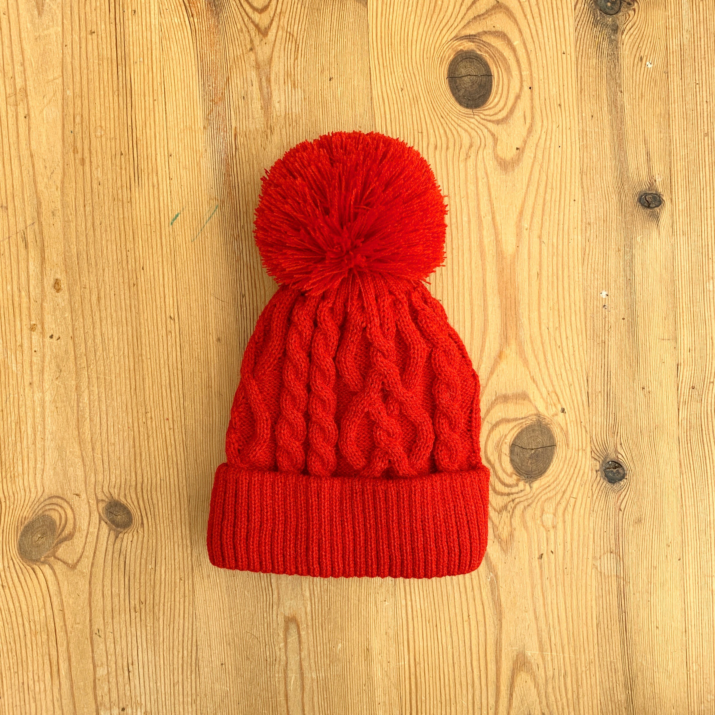 Cozy Cable Knit Pom Pom Beanie - Winter Warm Knitted Hat for Women & Men - Perfect for Snow Days & Outdoor Activities