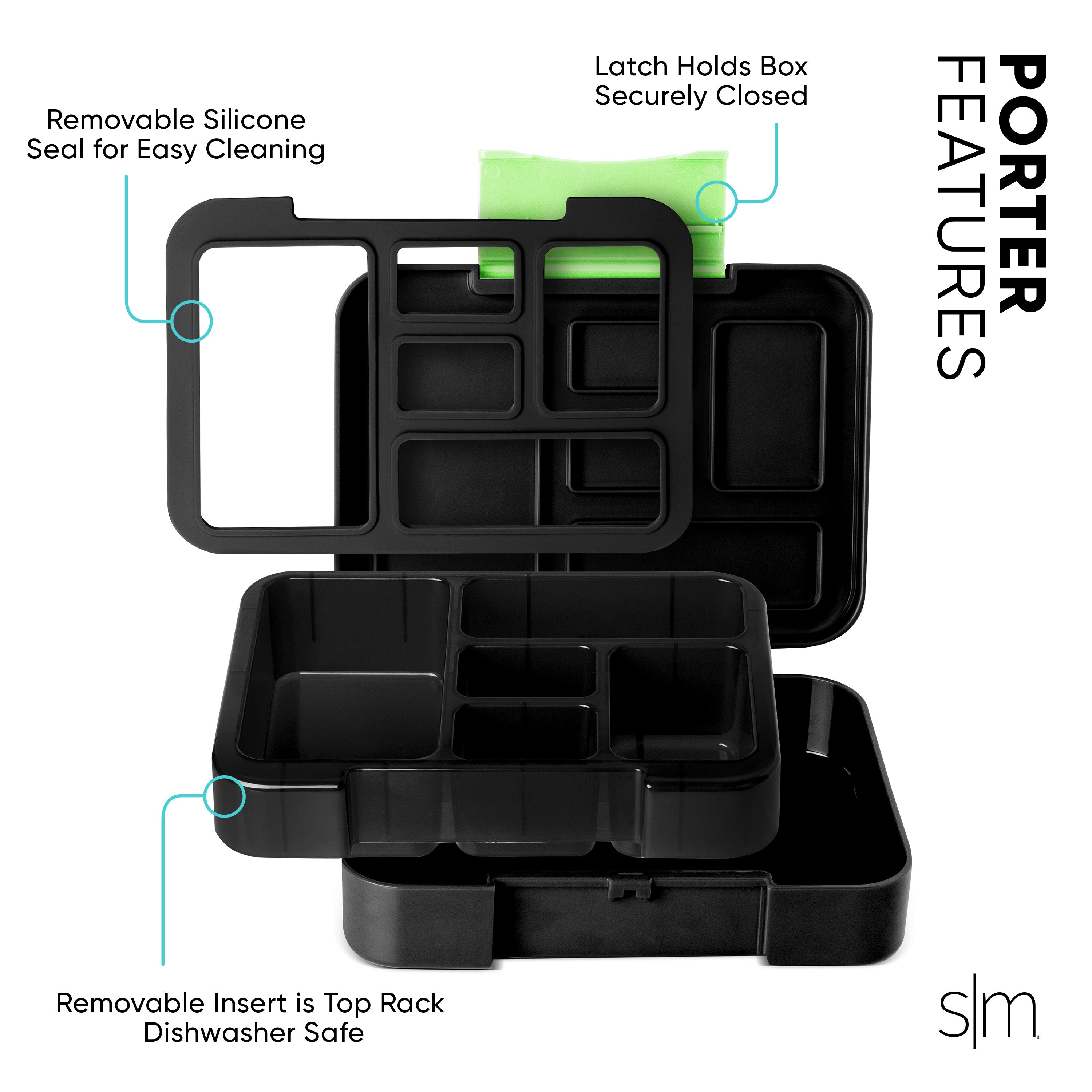 Premium Stainless Steel Porter Bento Box - Leak-Proof Lunch Container for Adults & Kids - Ideal for Office, School, Picnics & Travel