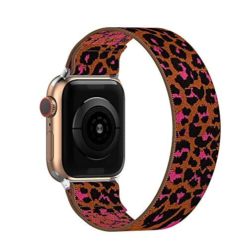 BMBEAR Stretchy Solo Loop Bands for Apple Watch 40mm 38mm 44mm 42mm 41mm 45mm 49mm & Ultra - Braided Elastic Nylon Wristbands for Women & Men - Compatible with iWatch Series 8/7/6/5/4/3/2/1/SE - Perfect for Workouts, Running & Everyday Wear