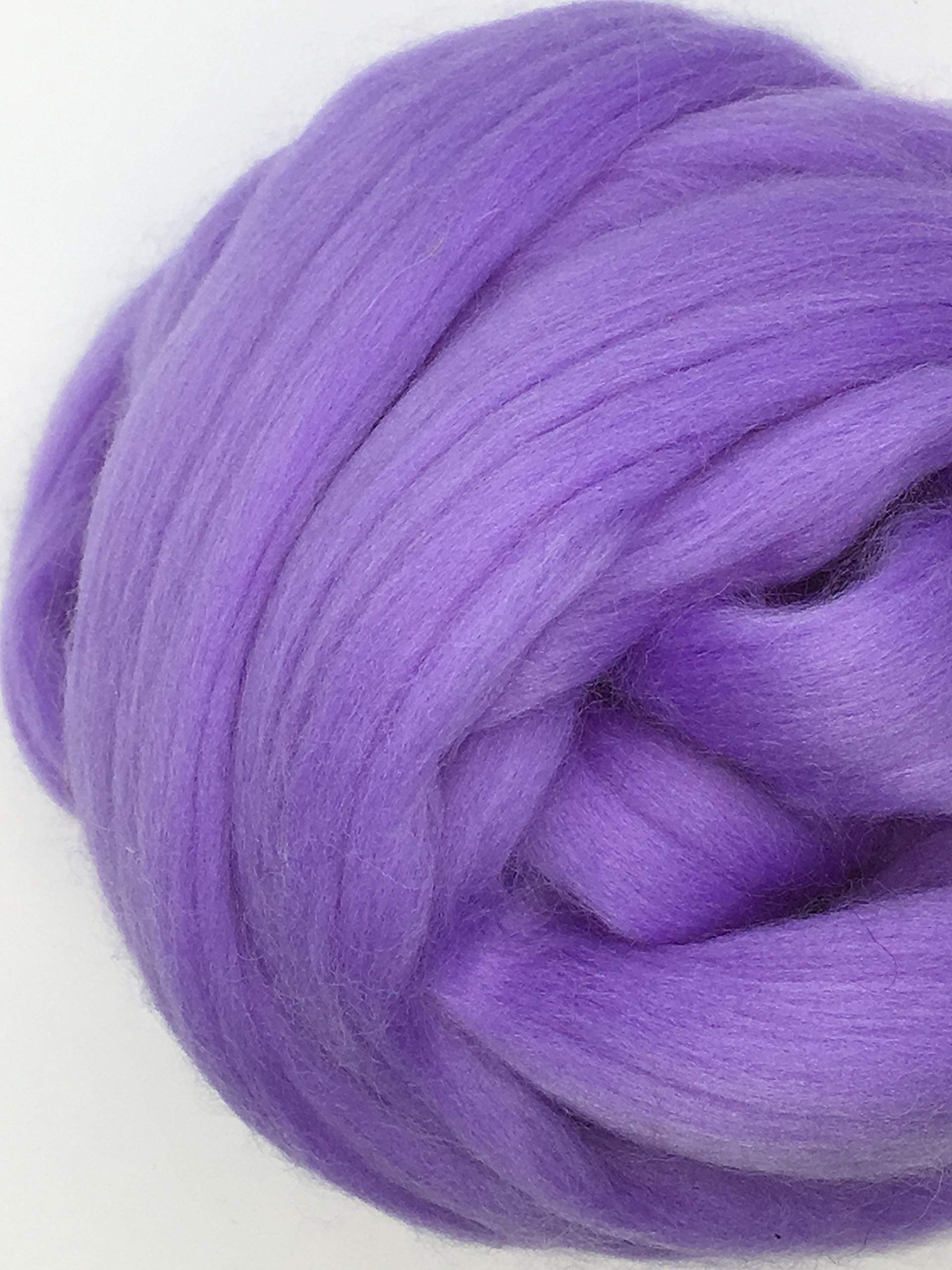 Periwinkle Merino Wool Roving Top - 4lb Soft Spinning & Felting Fiber for Weaving, Arm Knitting, Crafting | DIY Yarn Making, Needle Felting, Handmade Scarves & Home Decor Projects