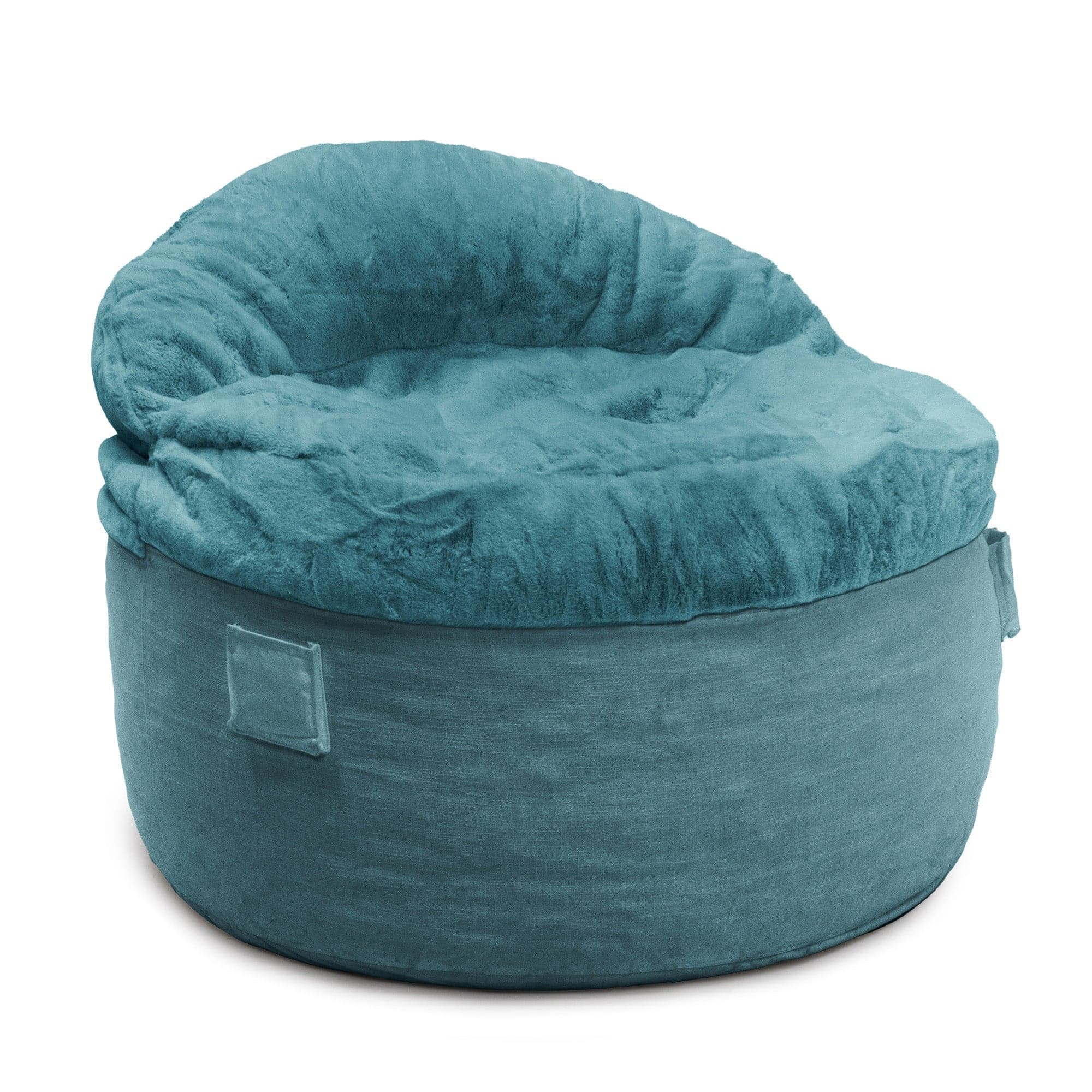 Premium Adult Bean Bag Chair - Large Size with Ultra Soft Bunny Fur Cover - Perfect for Living Room, Bedroom, or Game Room Relaxation
