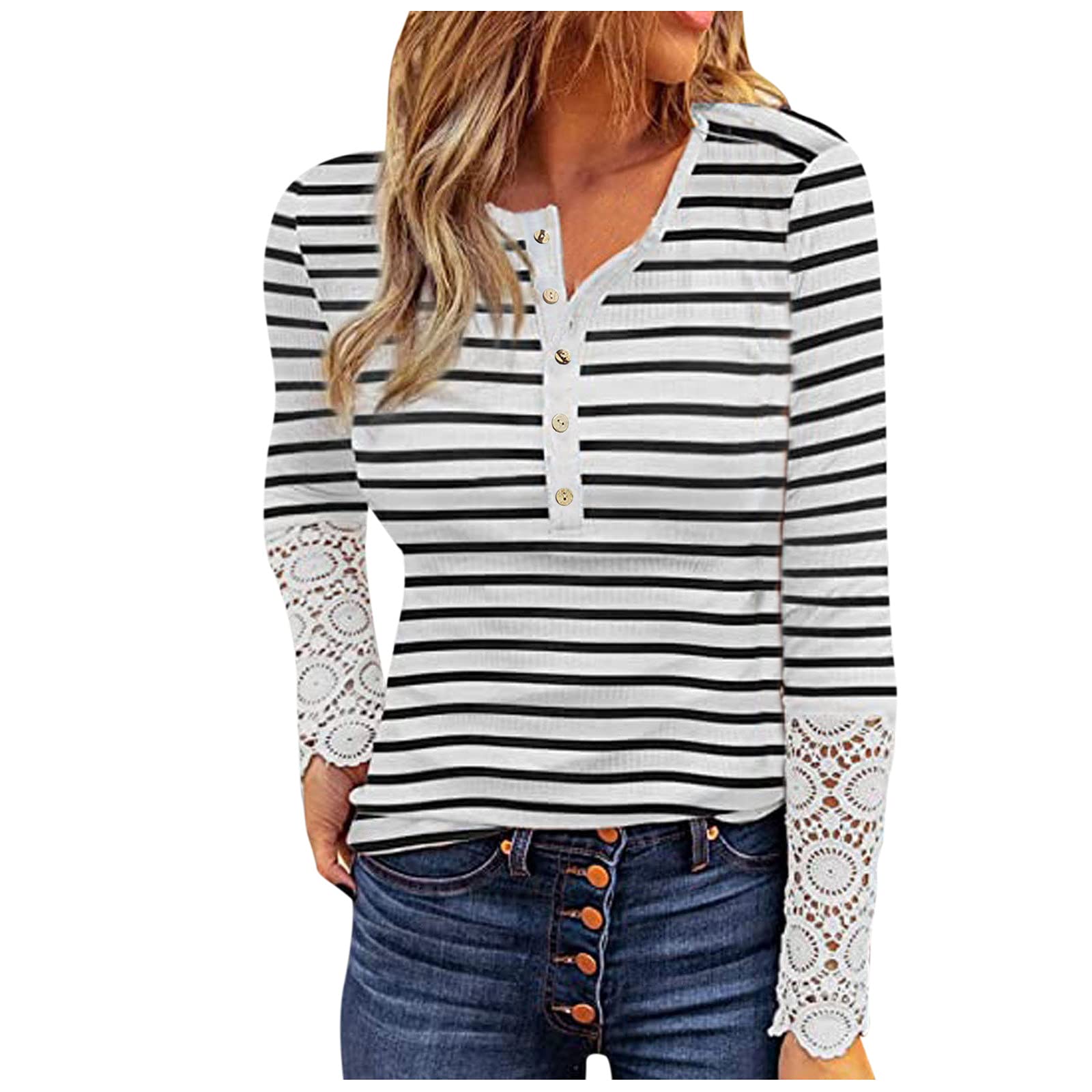Women's Casual Long Sleeve Crewneck T-Shirt - Summer & Fall Basic Tee Tunic Top - Sexy Fit for Everyday Wear, Office & Date Night Outfits