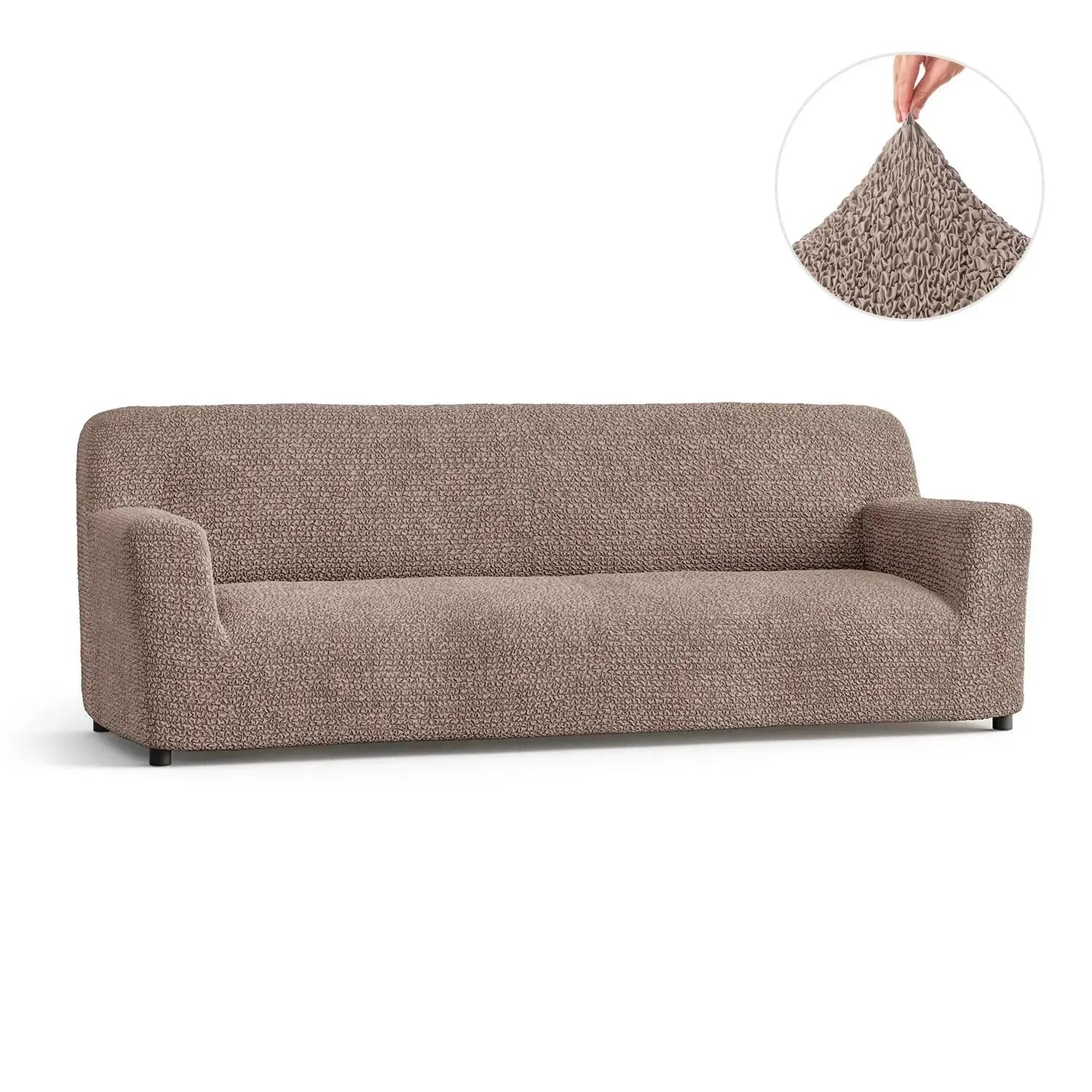 4-Seater Sofa Slipcover - Soft Microfiber Fabric, Stretchable & Washable - Perfect for Living Room, Family Room & Home Decor