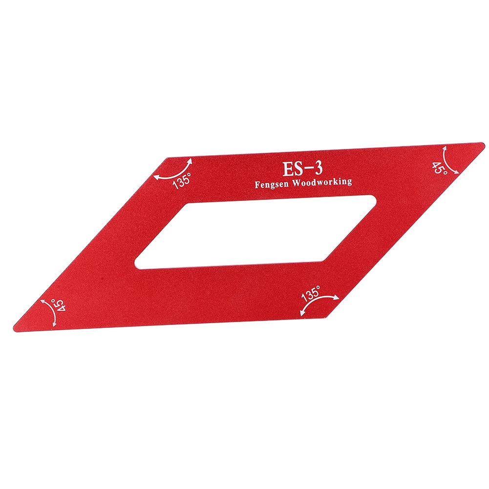 Garosa 45/135 Degree Mitre Angle Measuring Ruler - Aluminum Alloy Woodworking Template Tool for Precise Marking & Scribing | Perfect for Carpentry, DIY Projects & Furniture Making
