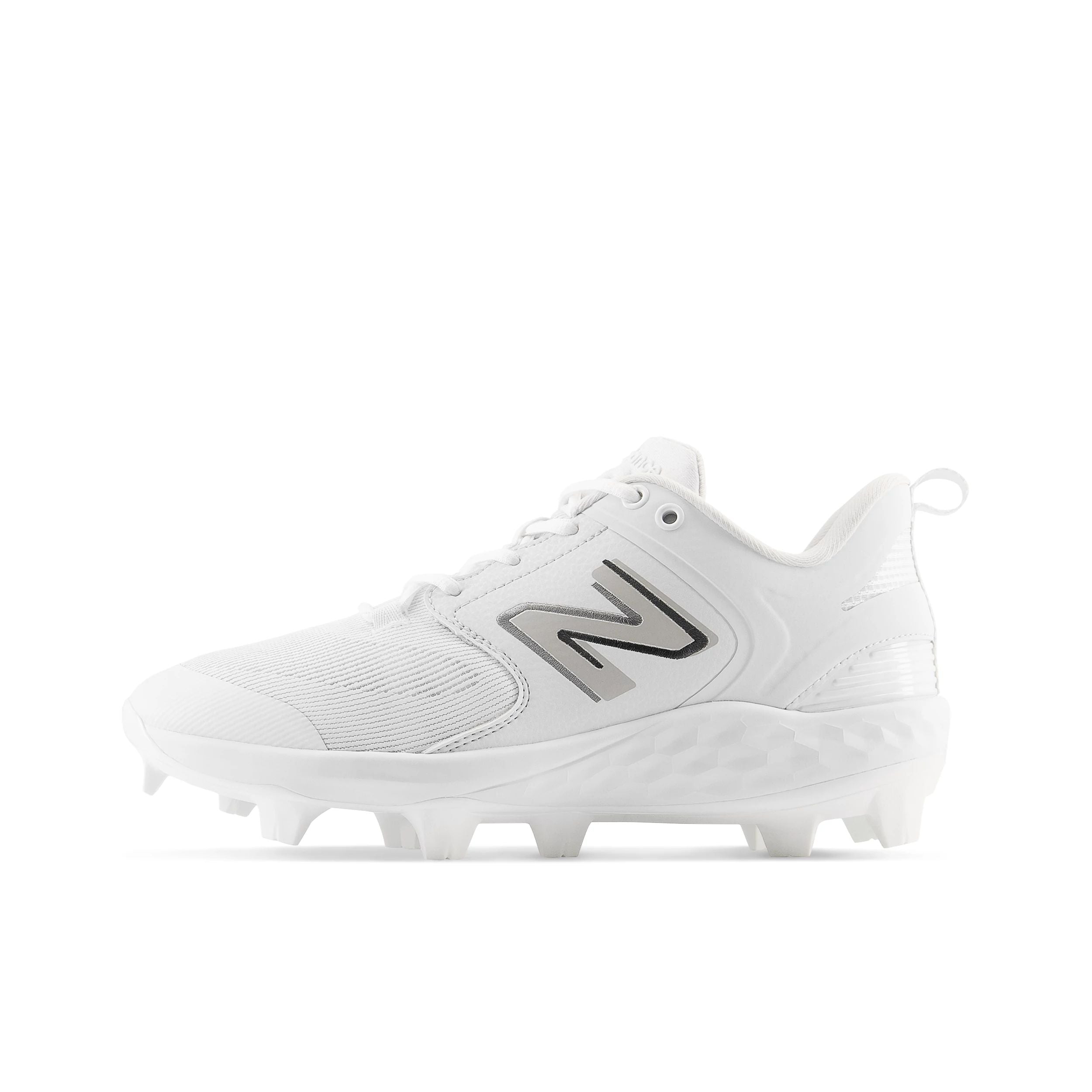 New Balance Fresh Foam 3000v6 White/White Low TPU Men's Soccer Cleats - Lightweight Football Shoes for Artificial Turf & Indoor Training