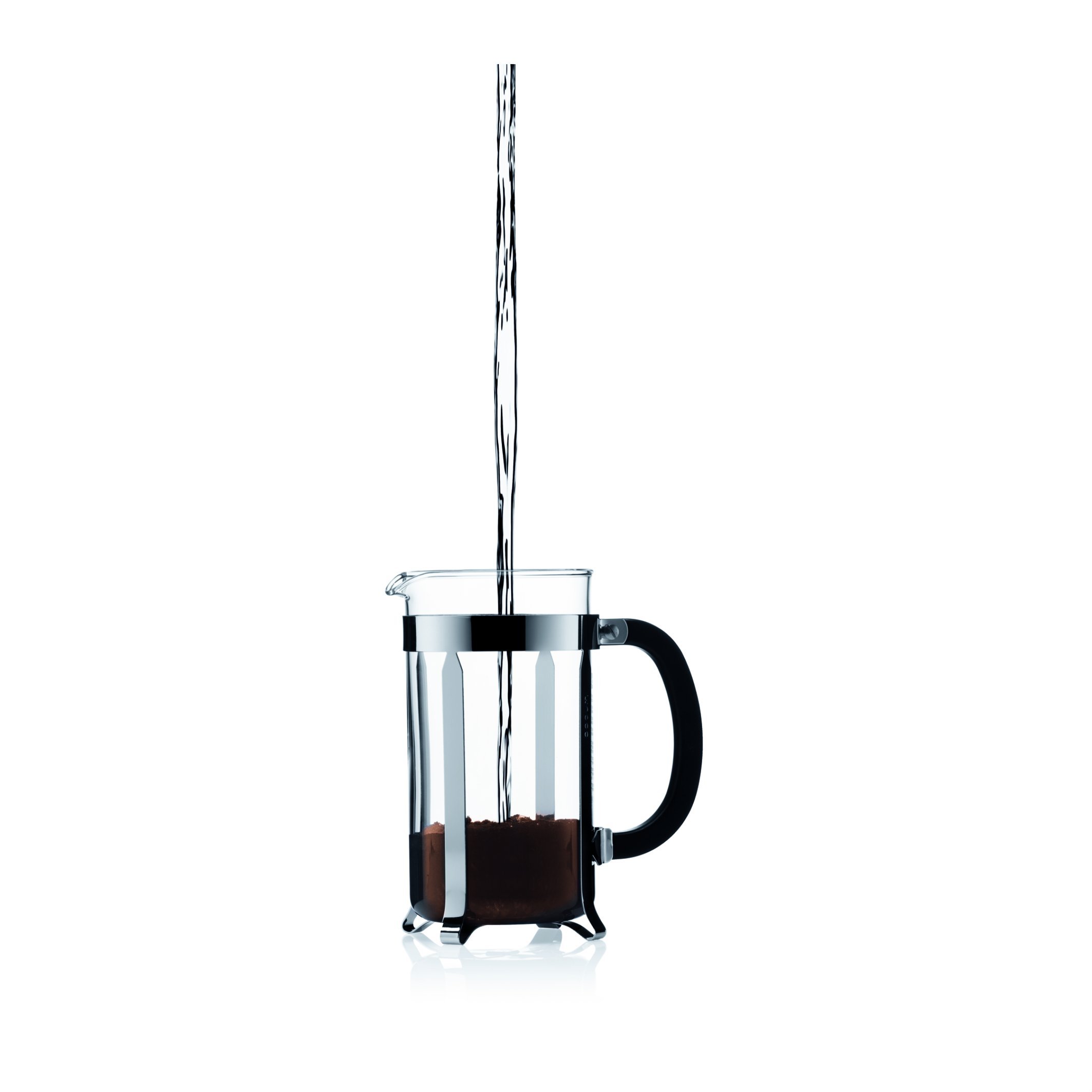 Chambord 3 Cup (0.35 Liter/12 Ounce) French Press Coffee Maker - Stainless Steel & Glass Design for Home, Office & Camping Use