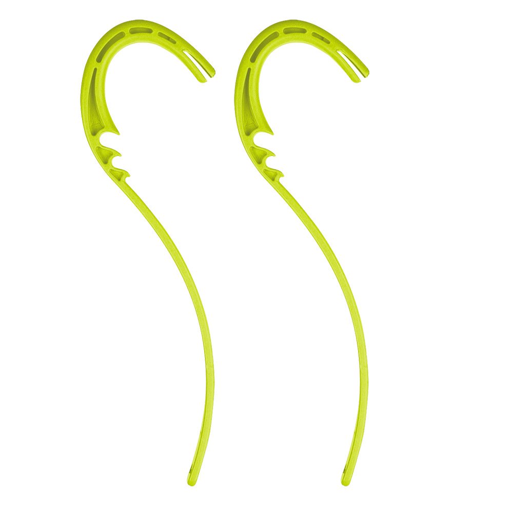 Slydog Manta Green Powder Hound Ski Loops - Pair for Skiing, Snowboarding & Winter Sports Accessories | Durable Ski Straps for Powder Riding & Backcountry Adventures