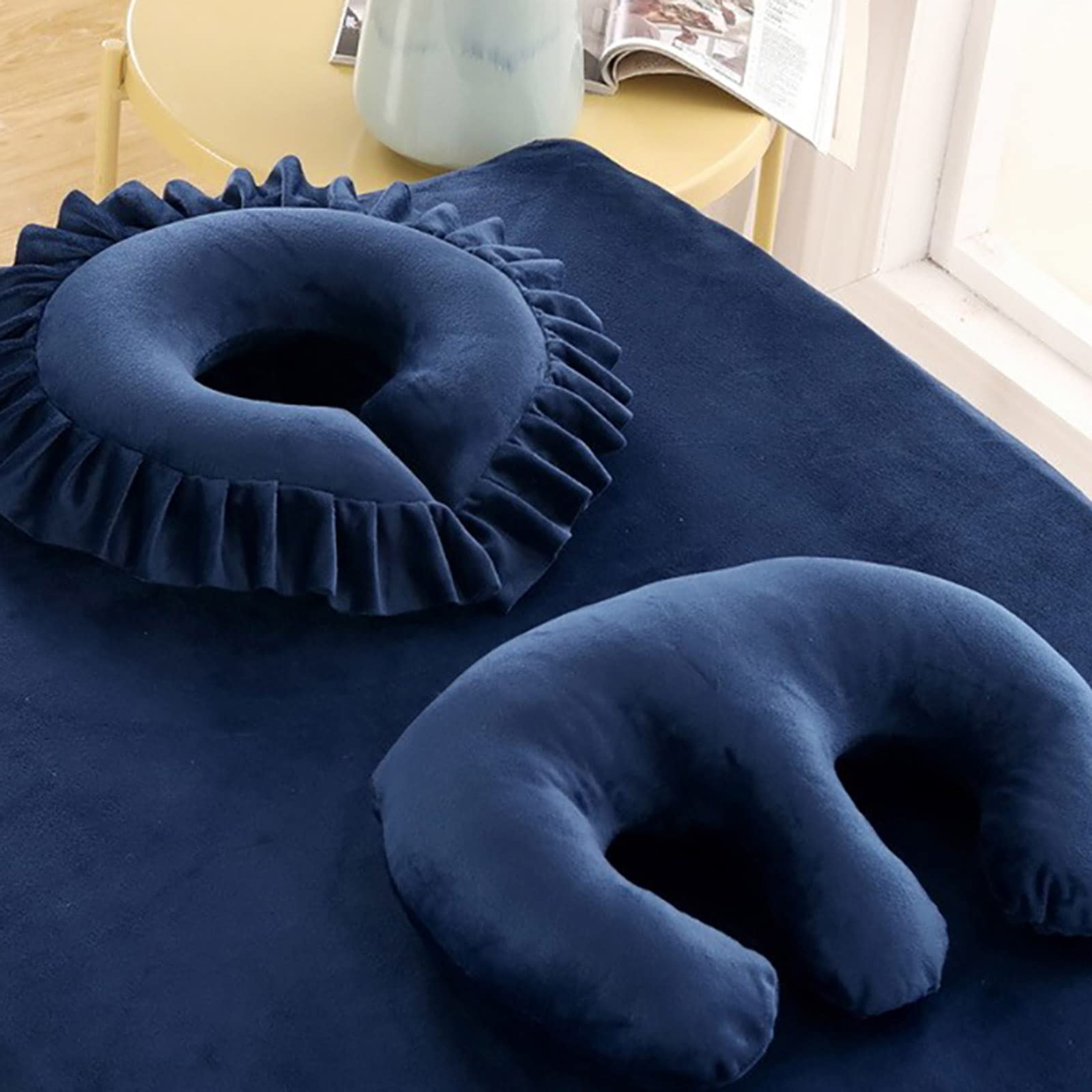 Professional Beauty Salon Breast & Facial Pillow for Massage Tables - Comfortable Face Cushion & Feminine Bolster Support for Spa, Massage Therapy & Facial Treatments - Perfect for Salon Relaxation & Client Comfort