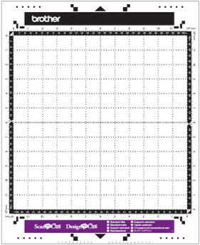 Brother ScanNCut 12x12 Standard Tack Adhesive Cutting Mat for CM Series - Perfect for Vinyl, Fabric & Paper Crafting Projects