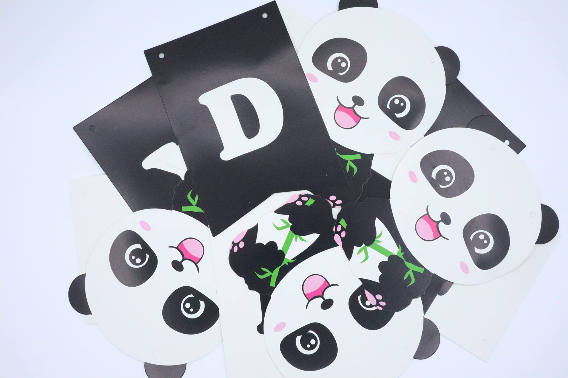 Happy Birthday Panda Banner - Cute Panda & Bamboo Themed Birthday Party Decorations for Boys, Girls, Kids - Perfect for Jungle, Zoo or Animal Theme Birthday Parties